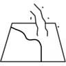 Liquid screed pour on floor Icon to depict the pouring of liquid screed on a floor